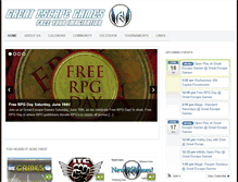 Tablet Screenshot of greatescapegames.com